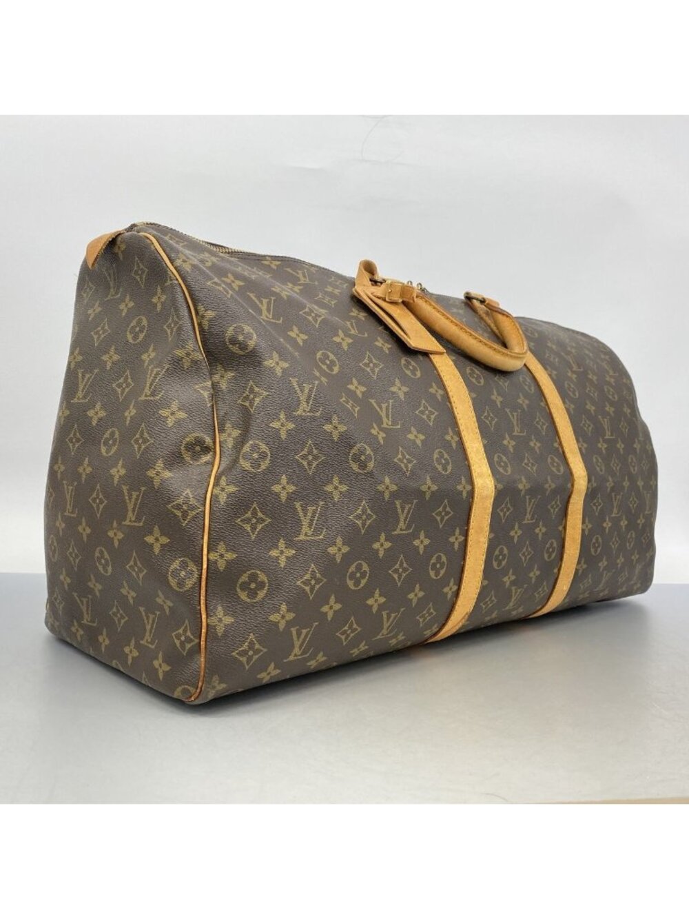 Louis Vuitton Boston Bag Monogram Keepall 60 Brown - Picture 2 of 15